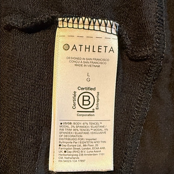 Athleta Black Prana Wrap Open Front Cardigan - Picture 4 of 4